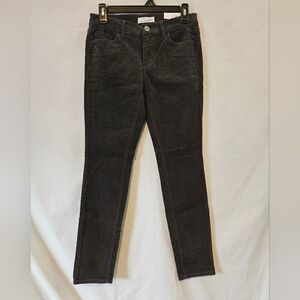 NWT Loft Grey Corduroy Modern Skinny Pants Size 26 - 2P
